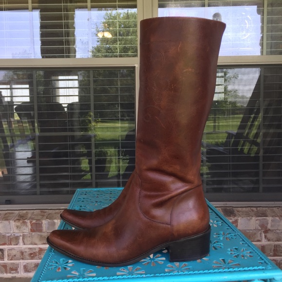 Matisse Shoes - Matisse Tooled Leather Boho Vtg Cowgirl Boots 8M